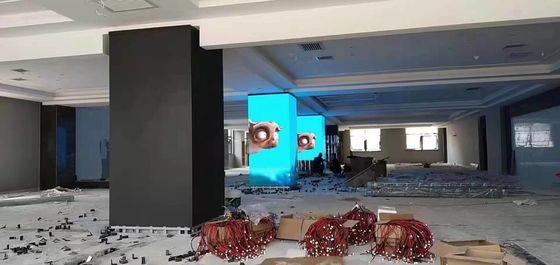 P3 Kapalı Dik açı LED Ekran Mıknatıs Kurulumu Hat yok 800mcd Shenzhen Fabrikası