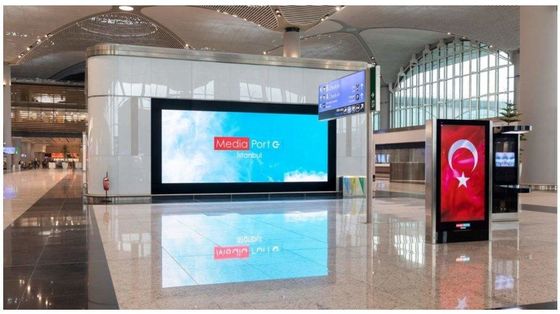 Havaalanı Kullanımı LED Büyük Ekran Ekran Sarsıntı Önleyici Dijital Tabela LED Ekran Shenzhen Fabrikası